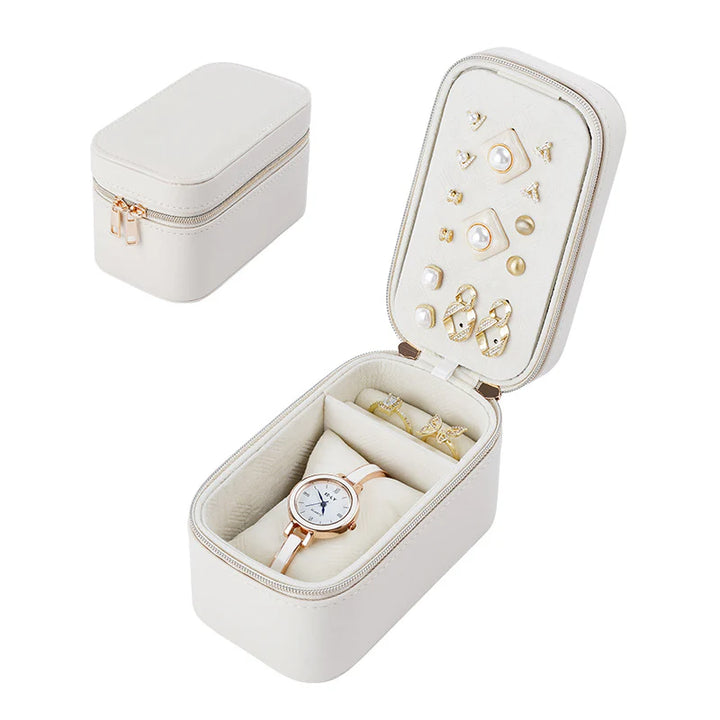 Layla Rect Jewellery Box - Beige