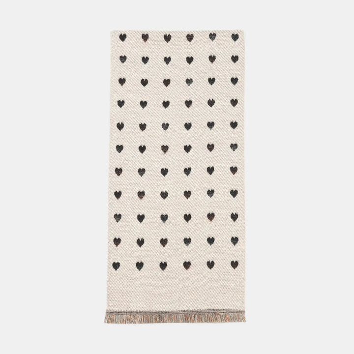 Antigone | Hearts Double Sided Scarf - Black | Shut the Front Door