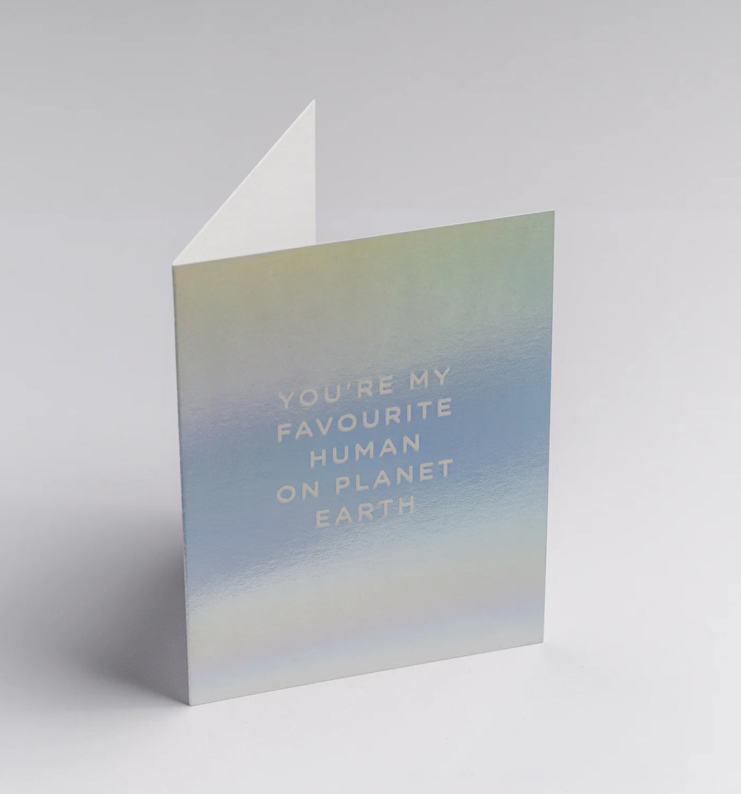 Lagom | Card You're My Favourite Human on Planet Earth | Shut the Front Door