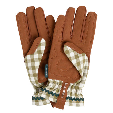 Burgon & Ball | Colour Collection Gloves - Olive Check | Shut the Front Door