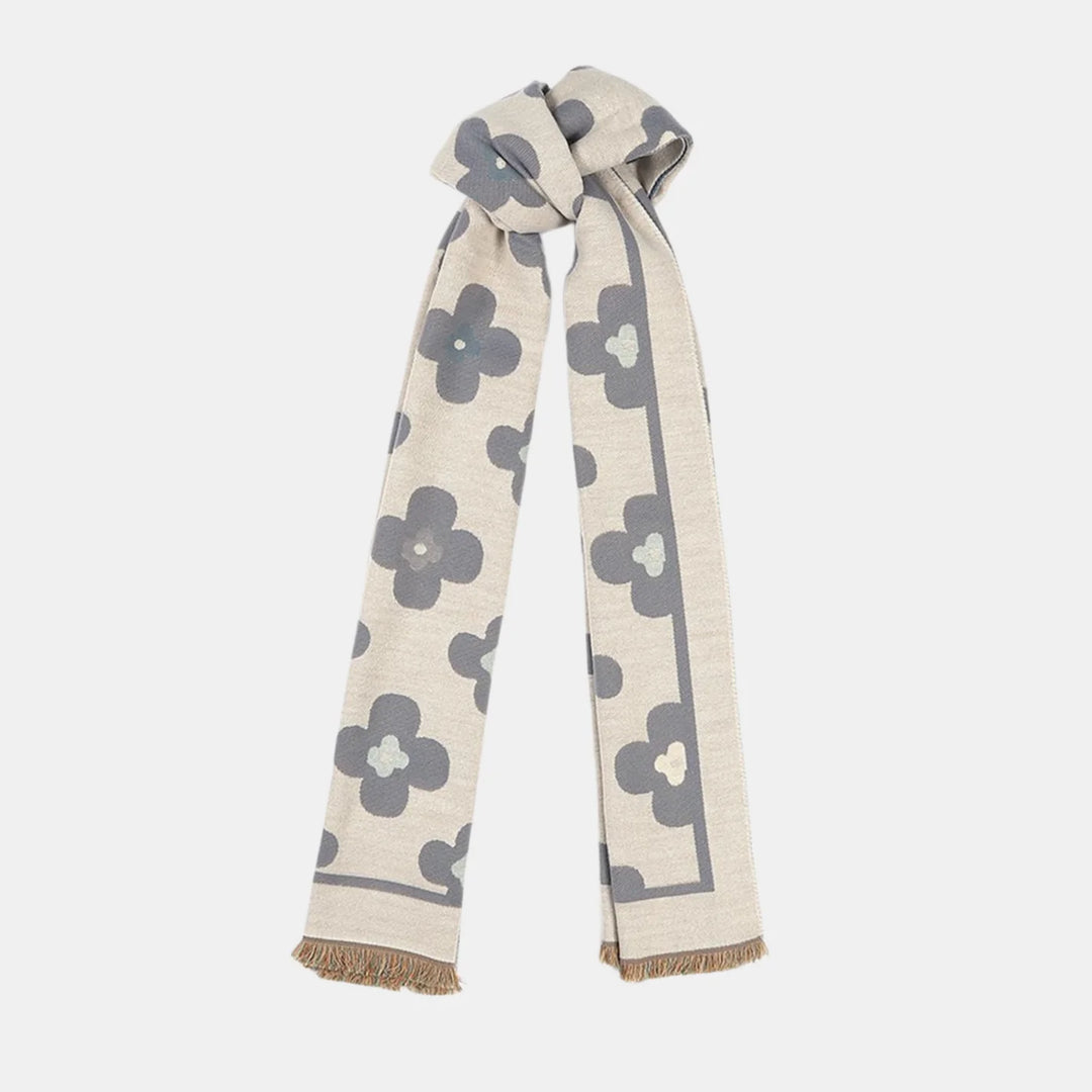 Antigone | Floral Double Sided Scarf - Light Blue | Shut the Front Door