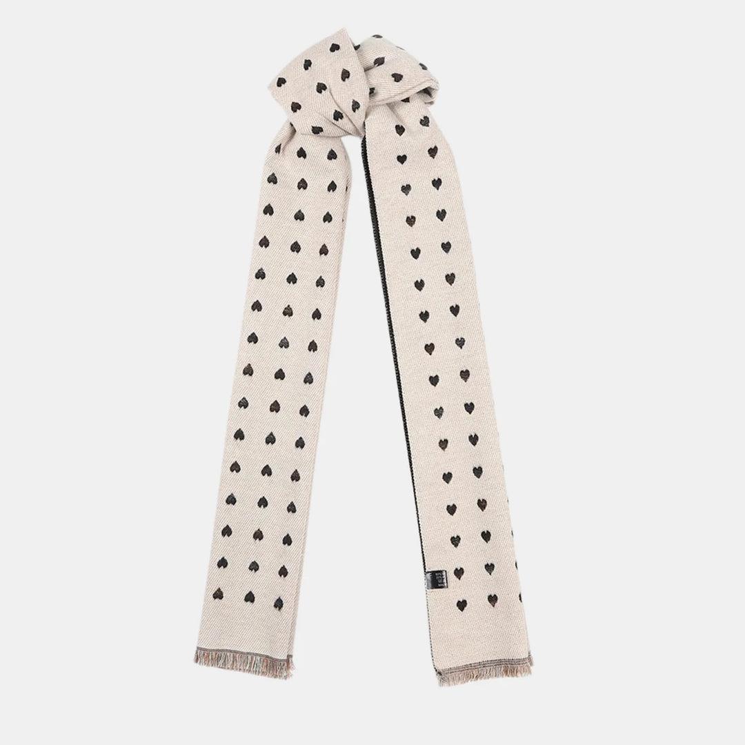 Antigone | Hearts Double Sided Scarf - Black | Shut the Front Door