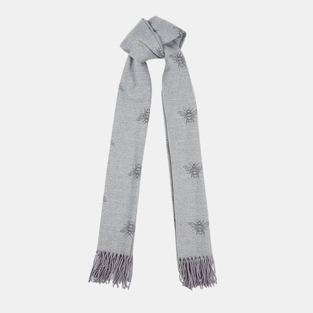 Antigone | Honey Bee Double Sided Scarf - Grey | Shut the Front Door