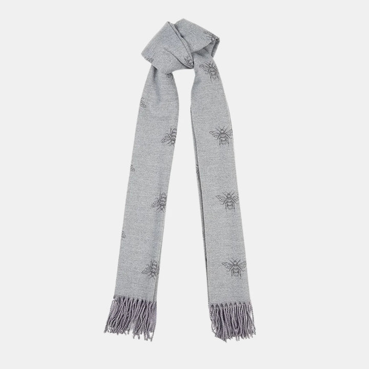 Antigone | Honey Bee Double Sided Scarf - Grey | Shut the Front Door