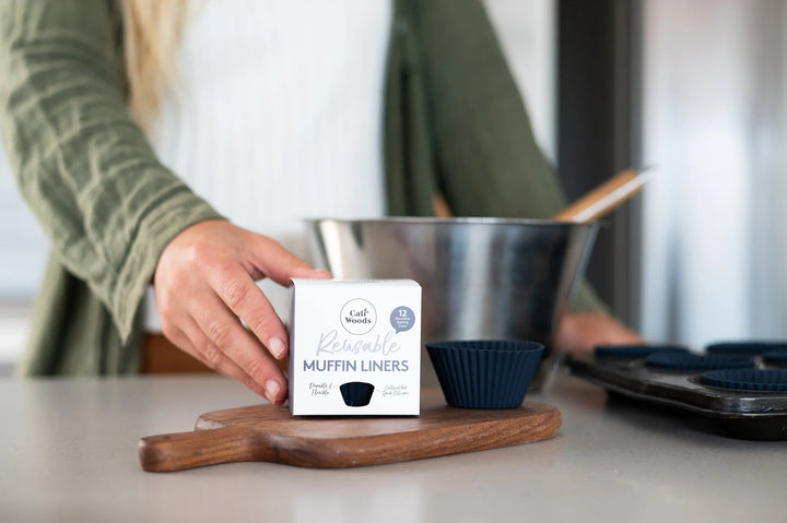 CaliWoods | Reusable Muffin Liners 12 pack - Dark Mood | Shut the Front Door
