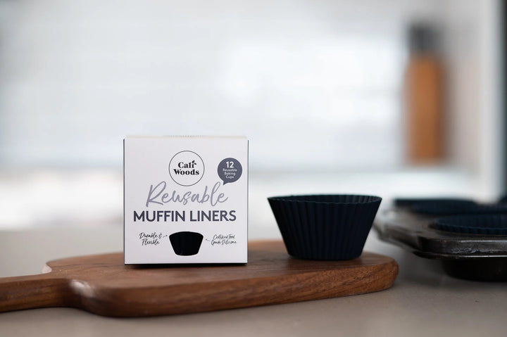 CaliWoods | Reusable Muffin Liners 12 pack - Dark Mood | Shut the Front Door