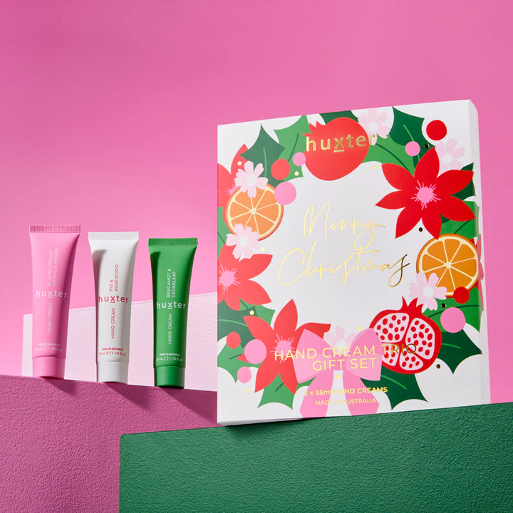 Hand Cream Trio Set - Xmas Flowers Collection