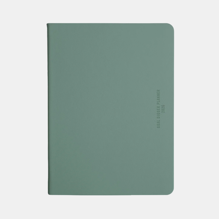 Mi Goals | 2026 Classic Goal Digger Diary Weekly Action - Sea Green | Shut the Front Door
