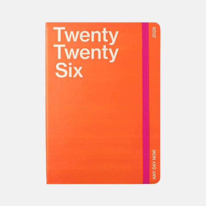 Any Day Now | 2026 Diary Daily Freestyler A5 - Tangerine | Shut the Front Door