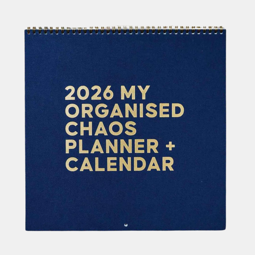 Write to Me Stationery | 2026 Linen Planner & Calendar - Navy | Shut the Front Door