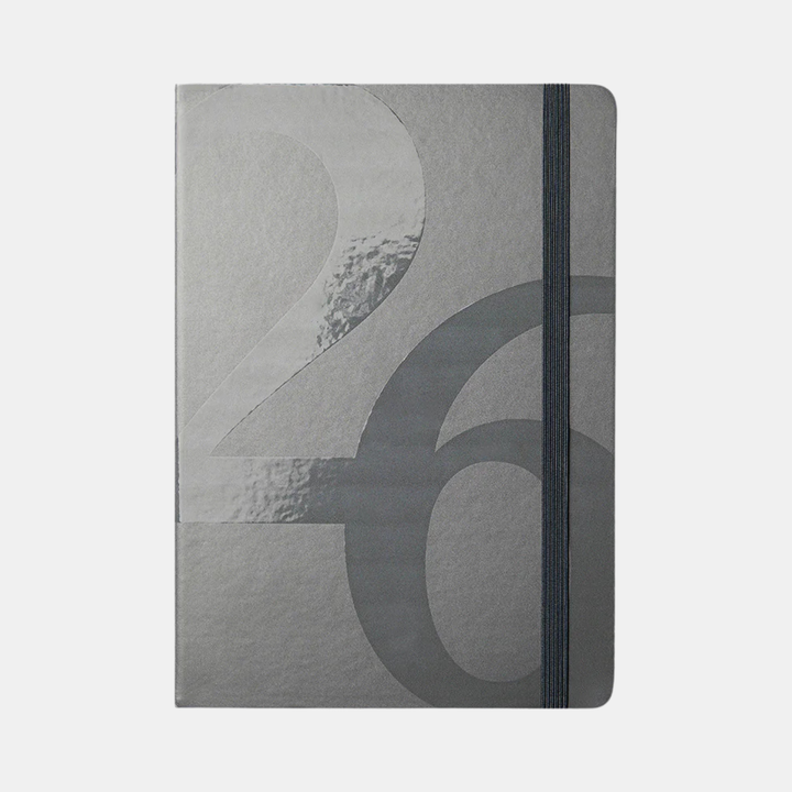 Milligram | 2026 Weekly Agenda Diary A5 - Charcoal | Shut the Front Door