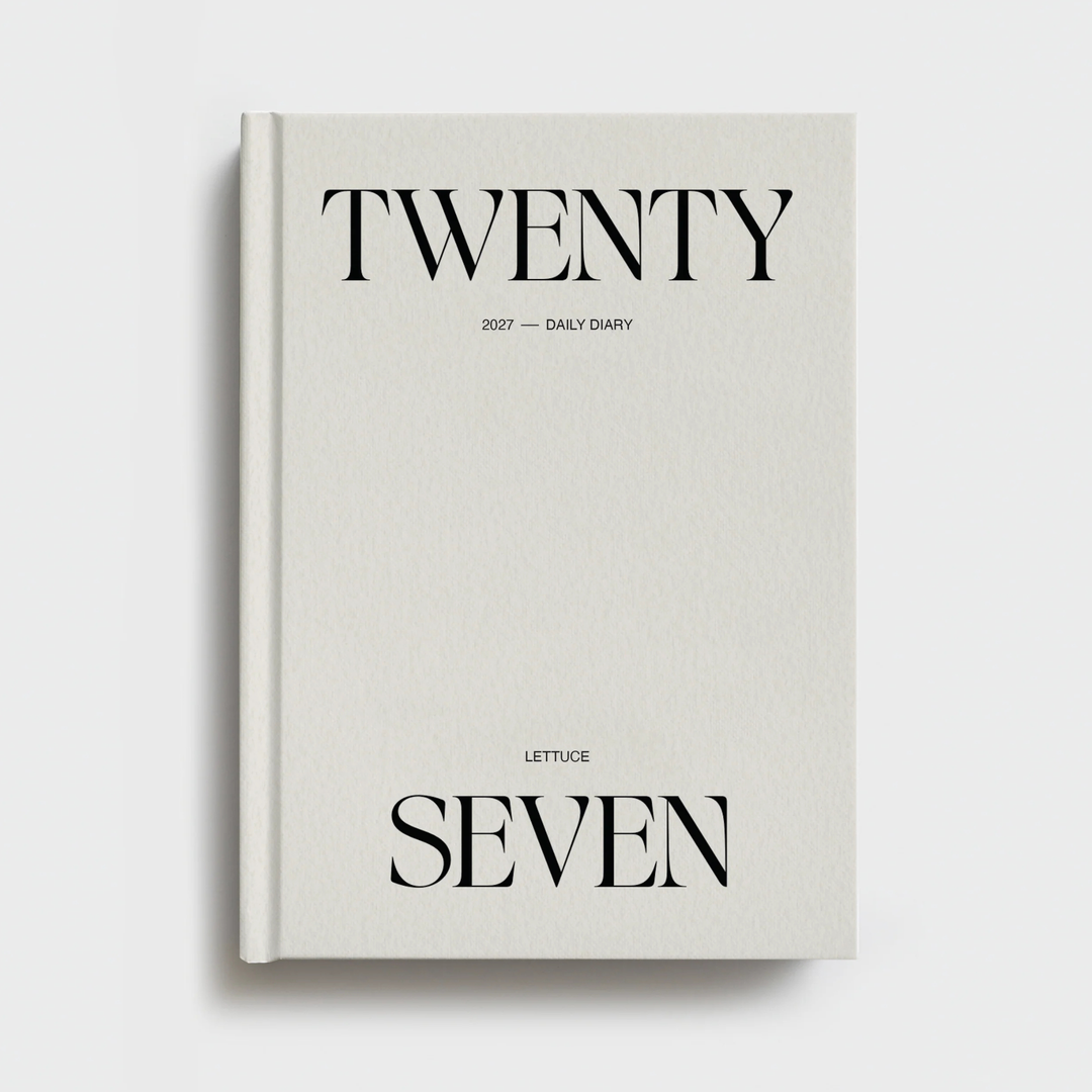 2027 Daily Diary - Minimal Typographic