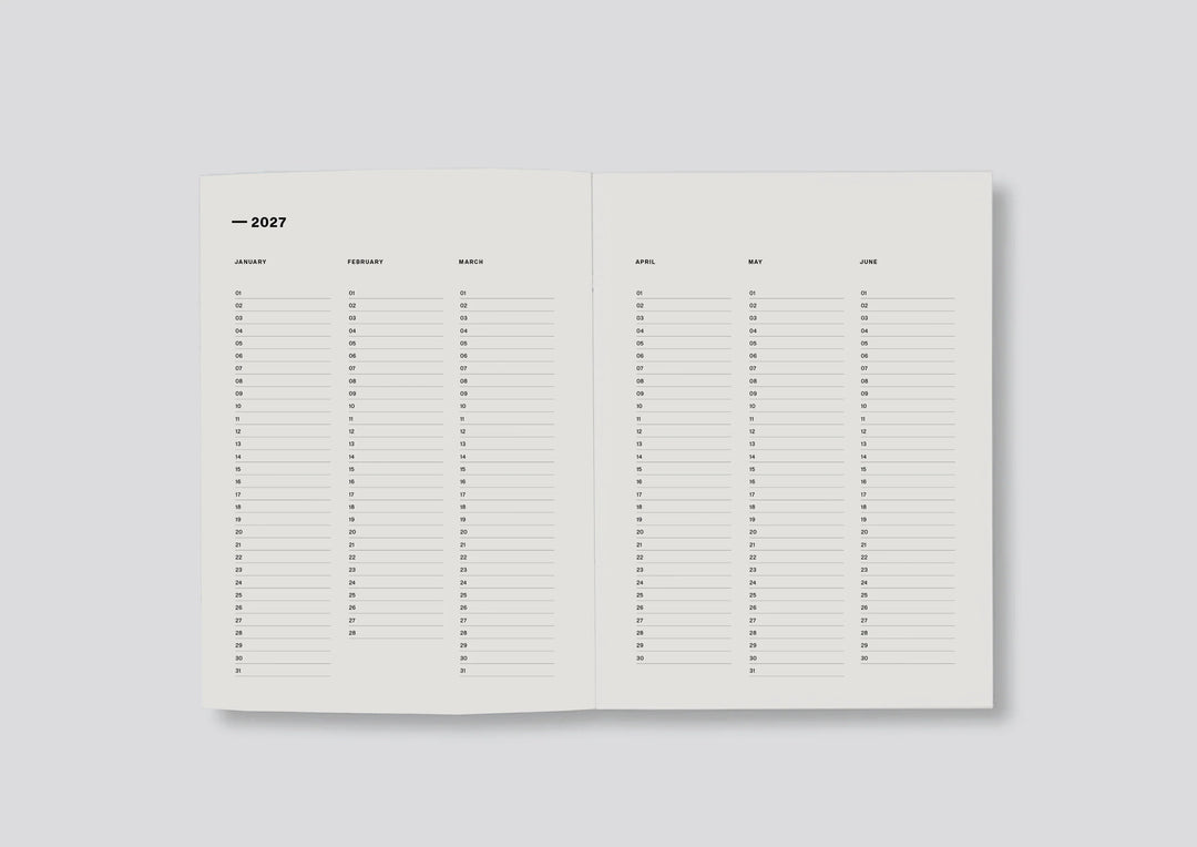 2027 Daily Diary - Red Bloom
