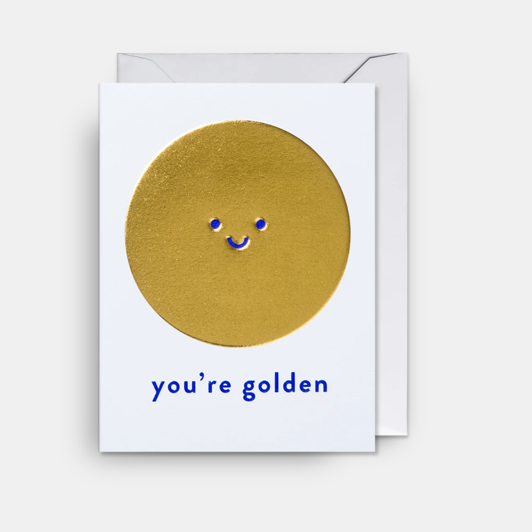 Lagom | You're Golden Mini Card | Shut the Front Door