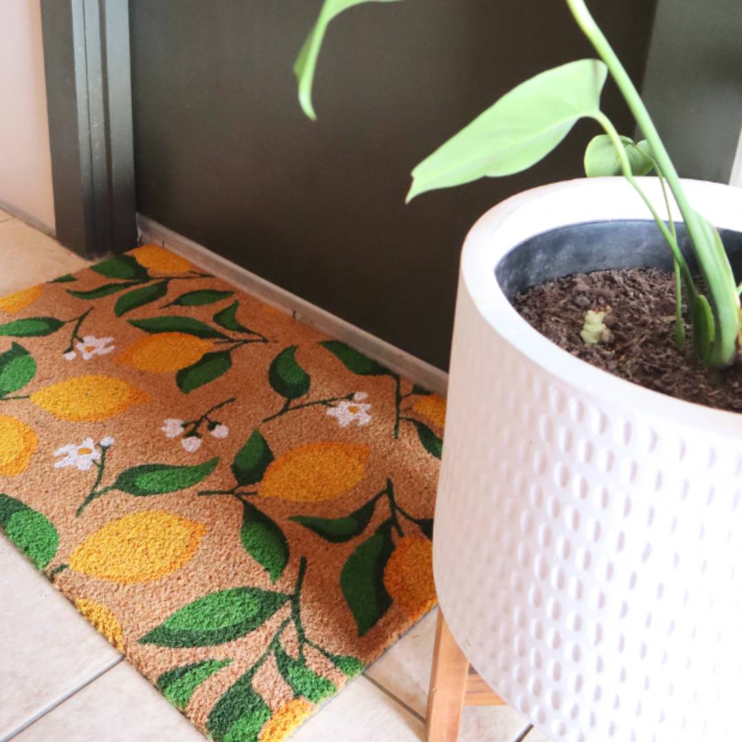 Garcia | Doormat - Coir - Lemon | Shut the Front Door