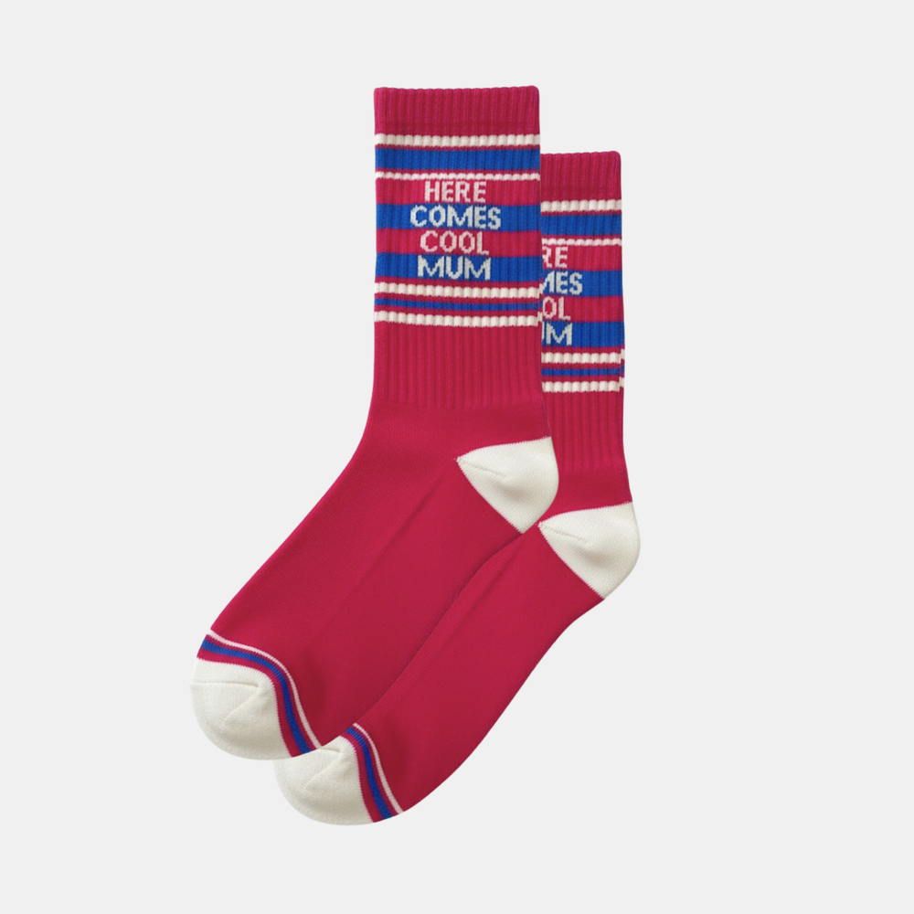 Antigone | Socks - Dark Pink - Here Comes Cool Mum | Shut the Front Door