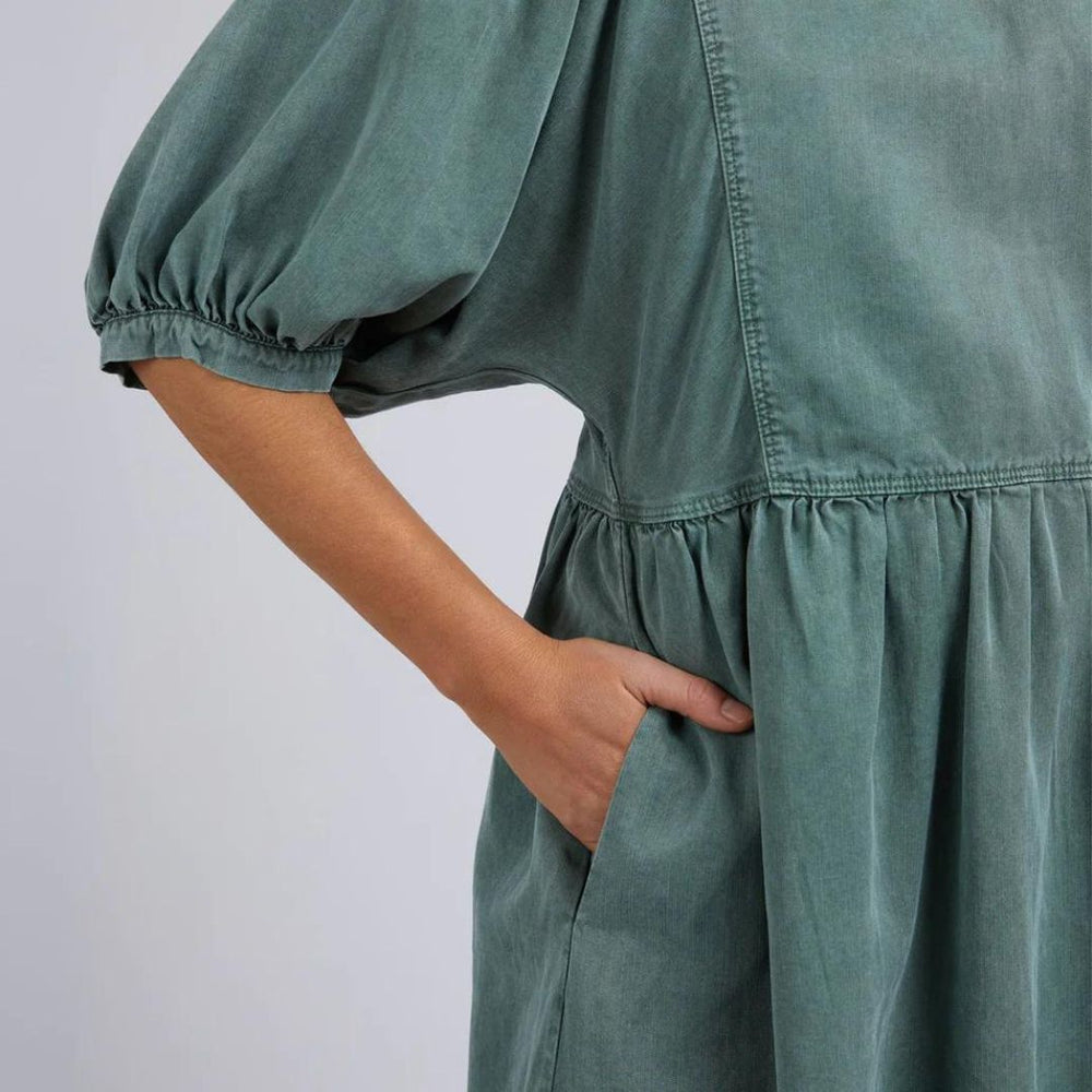 Elm Knitwear | Bliss Washed Dress - Clover | Shut the Front Door