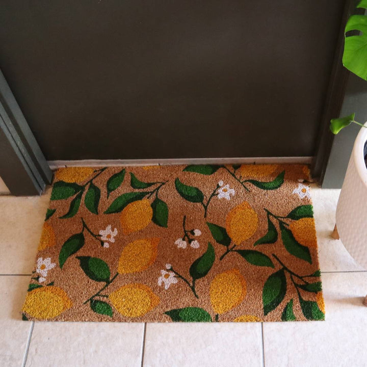 Garcia | Doormat - Coir - Lemon | Shut the Front Door