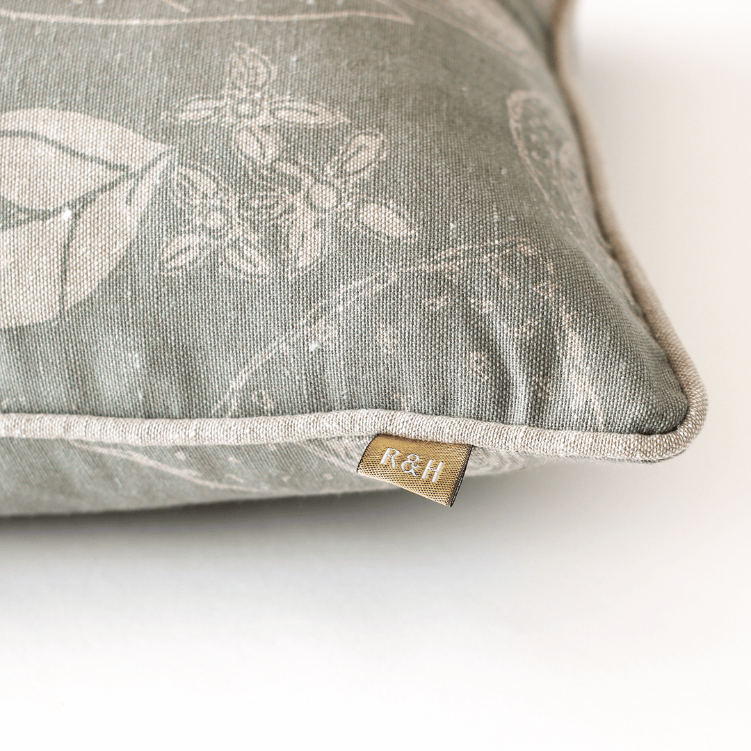 Raine & Humble | Lemon Marmalade Cushion - Sage | Shut the Front Door