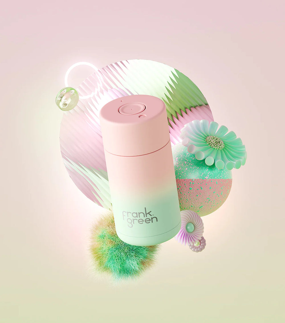 Frank Green | Frank Green Smart Cup 12oz Gradient Blush/Mint Gelato | Shut the Front Door