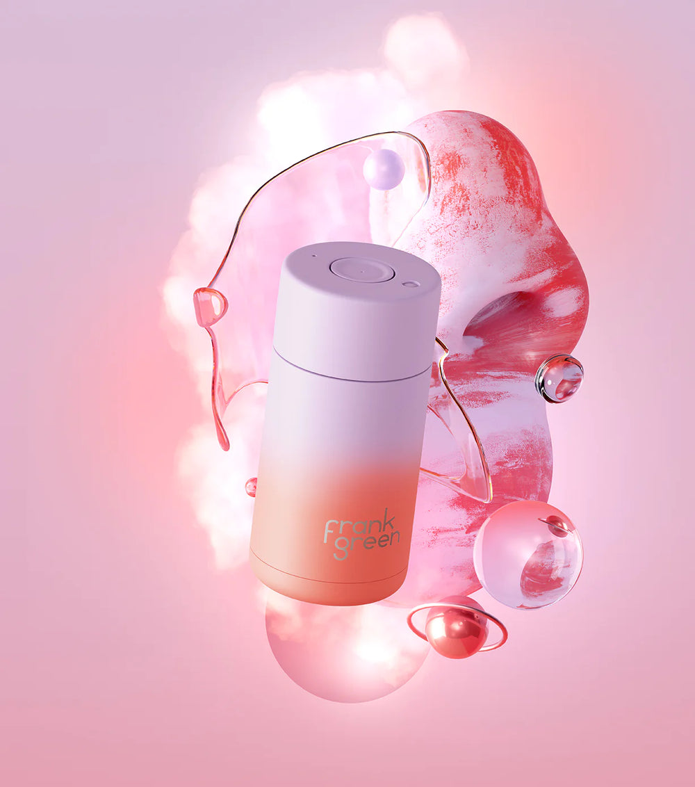 Frank Green | Frank Green Smart Cup 12oz Gradient Lilac Haze/Living Coral | Shut the Front Door