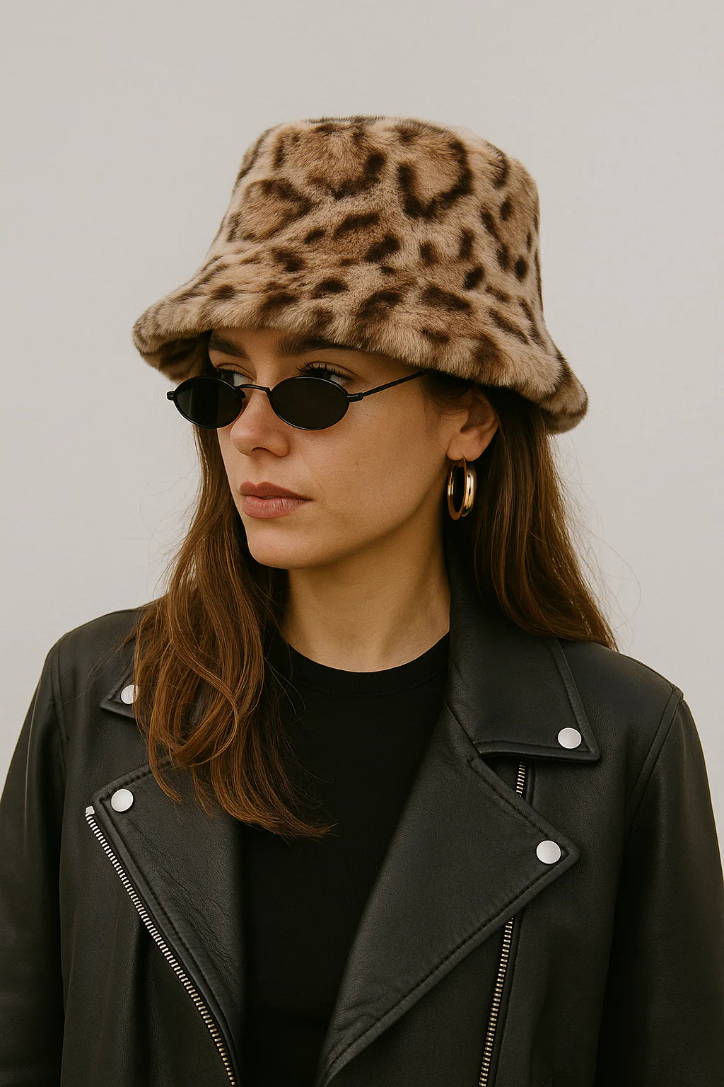 Antigone | Animal Print Bucket Hat - Brown | Shut the Front Door