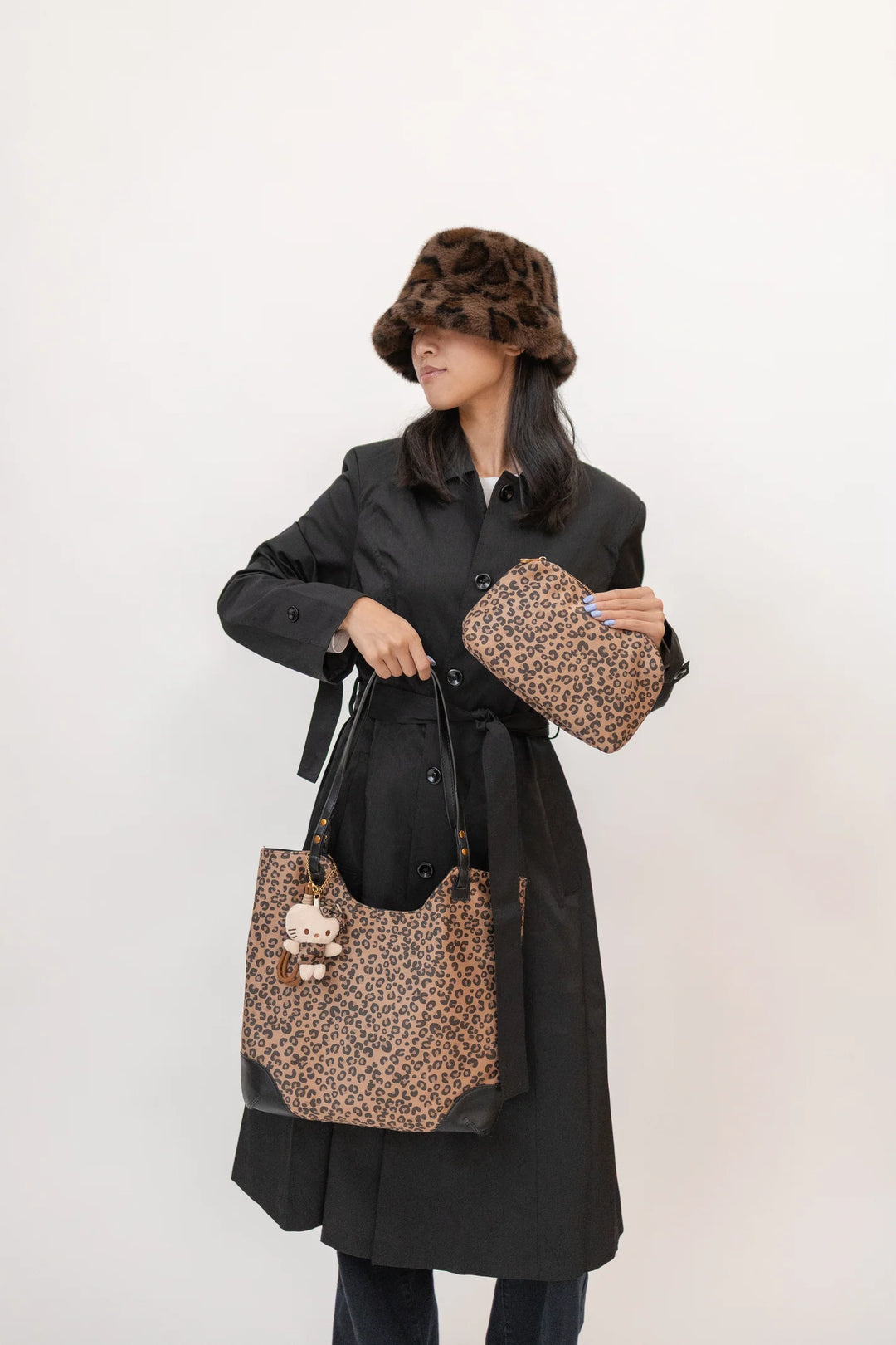 Antigone | Animal Print Bucket Hat - Beige | Shut the Front Door