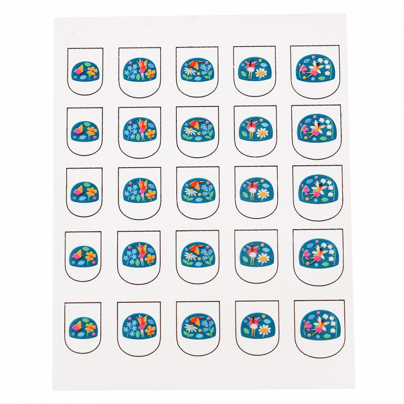 Rex London | Fairies In the Garden Nail Stickers (pk 25) | Shut the Front Door