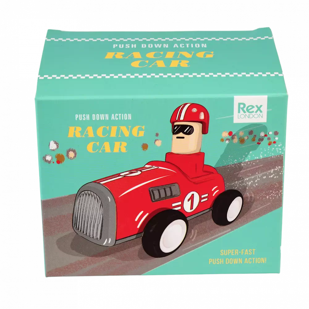 Rex London | Push Down Action Racing Car Red | Shut the Front Door