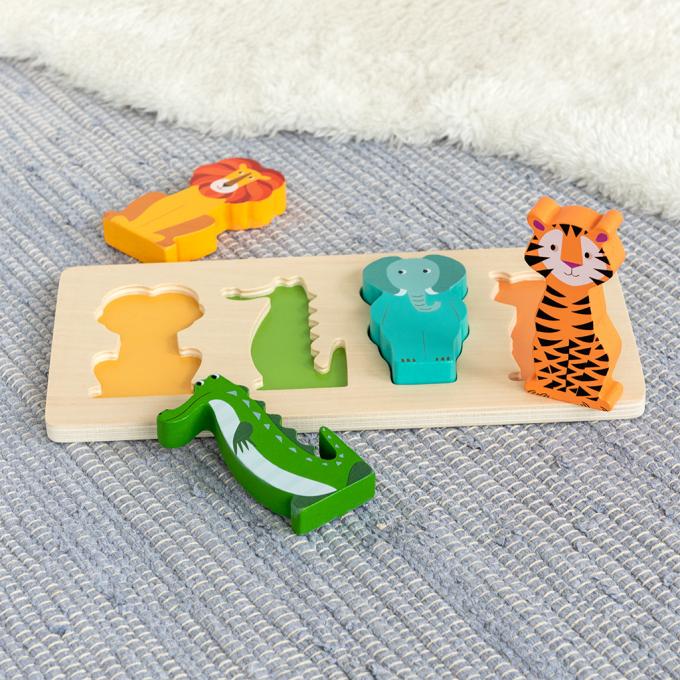 Rex London | Colourful Creatures Wooden Puzzle | Shut the Front Door