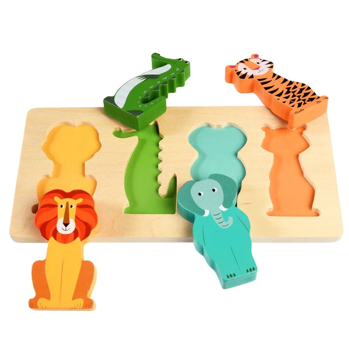 Rex London | Colourful Creatures Wooden Puzzle | Shut the Front Door