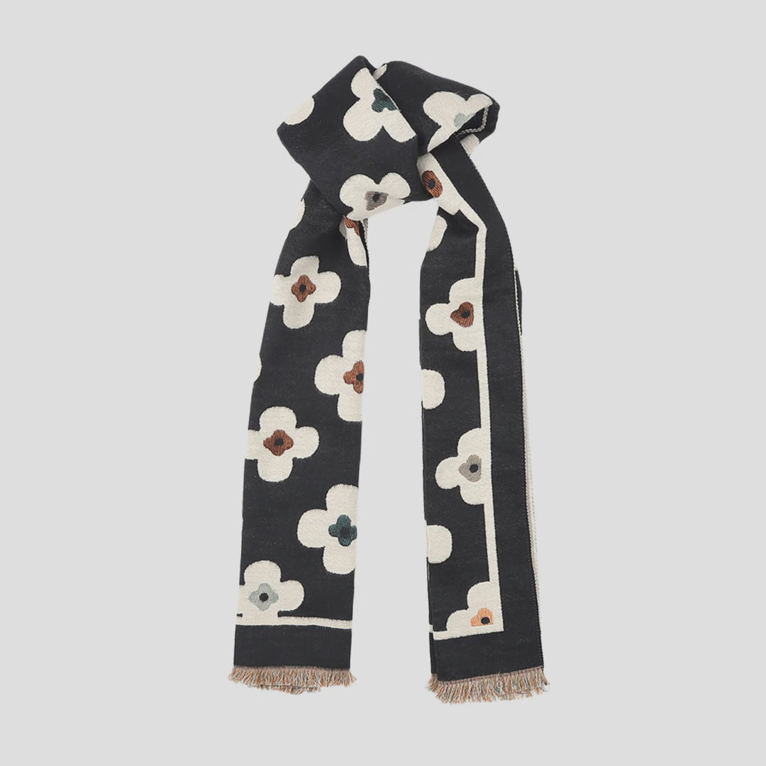 Antigone | Floral Double Sided Scarf - Black | Shut the Front Door