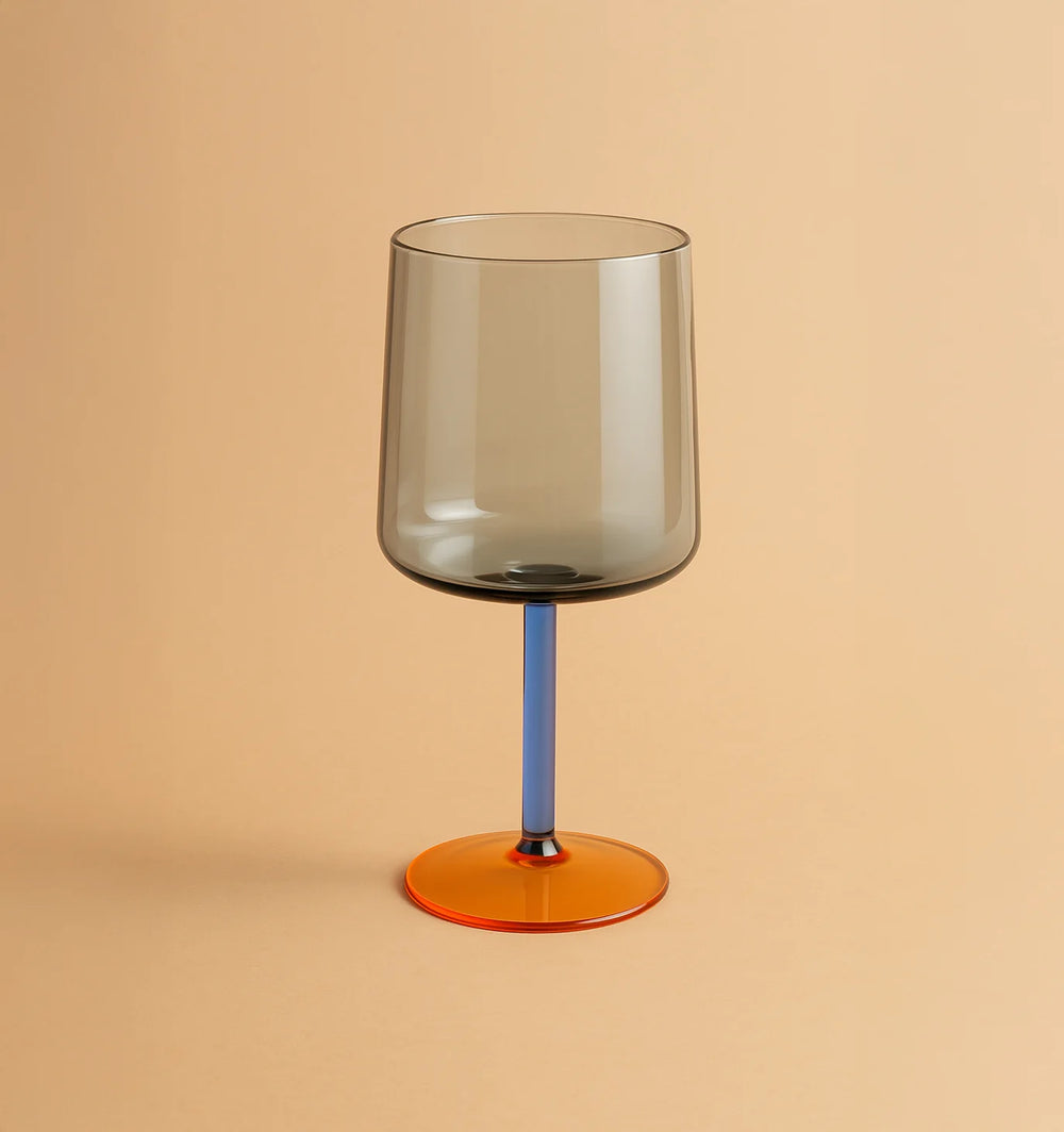 Garcia | Wine Glass 450ml - Blue Amber | Shut the Front Door