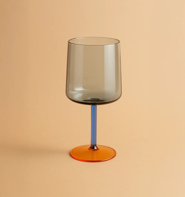 Garcia | Wine Glass 450ml - Blue Amber | Shut the Front Door