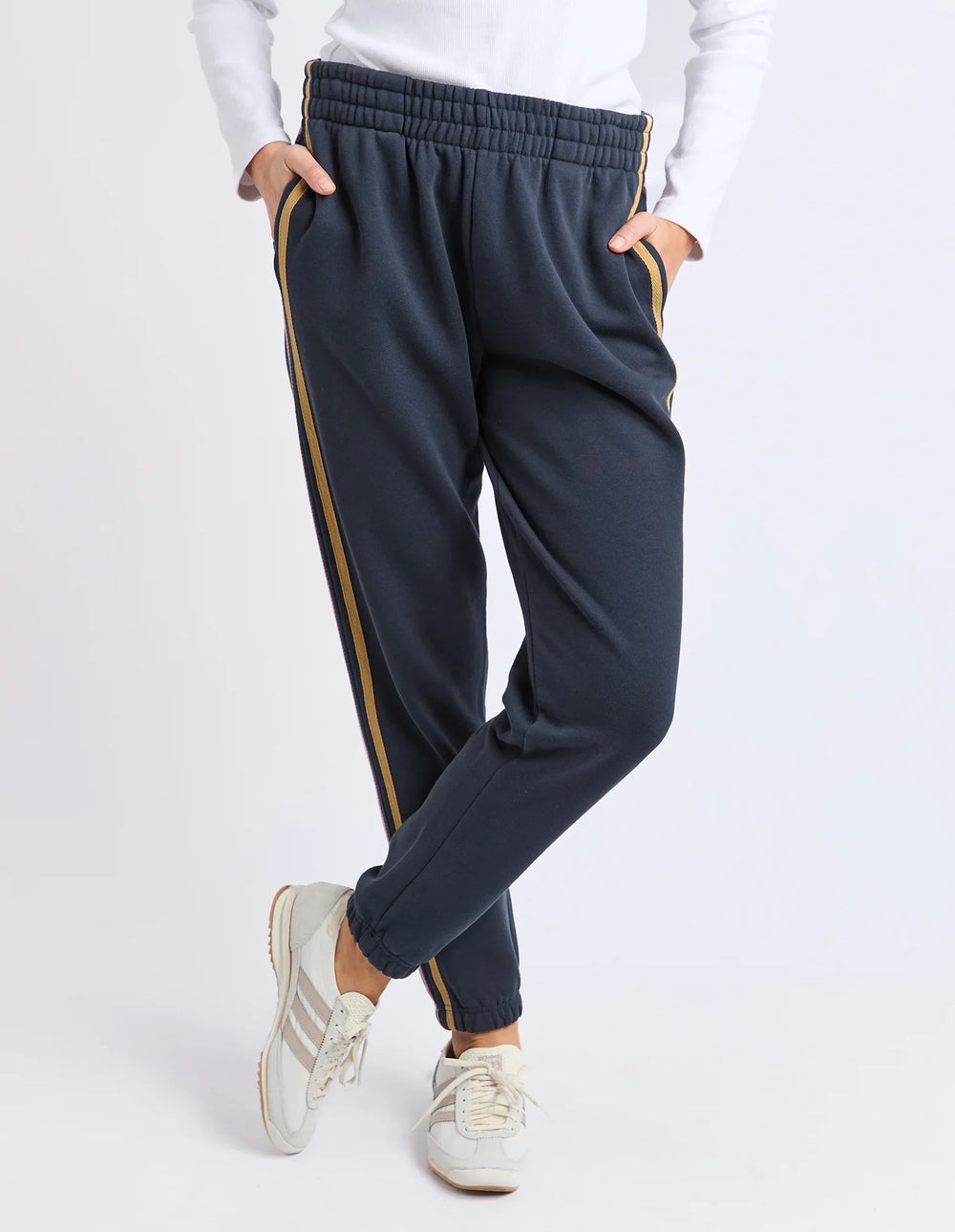 Elm Knitwear | Cue Trackpant - Navy | Shut the Front Door
