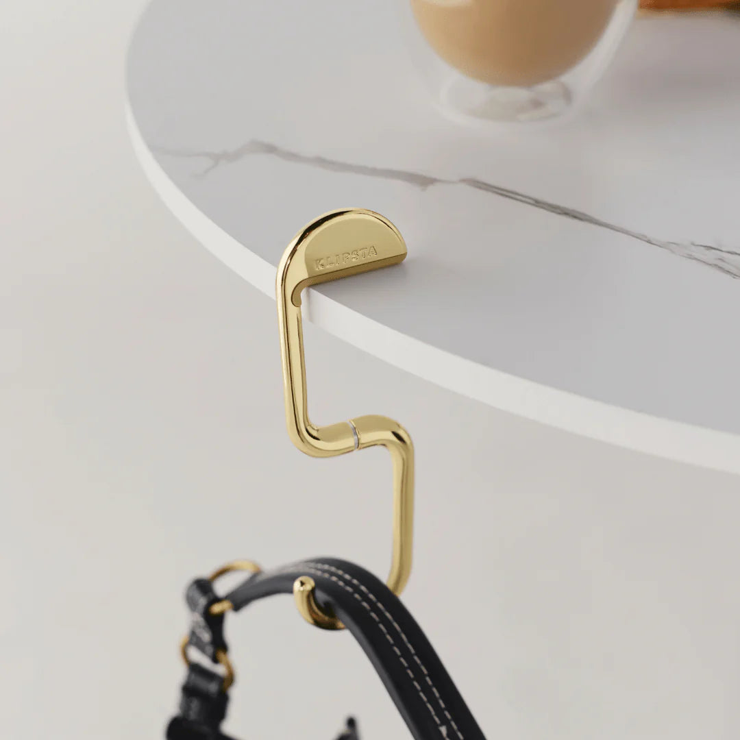 Klipsta | Flip - Bag Hook - Gold | Shut the Front Door