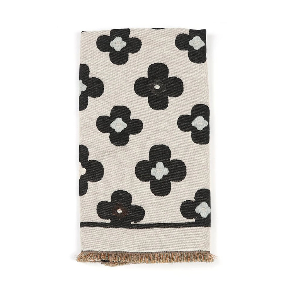 Antigone | Floral Double Sided Scarf - Black | Shut the Front Door
