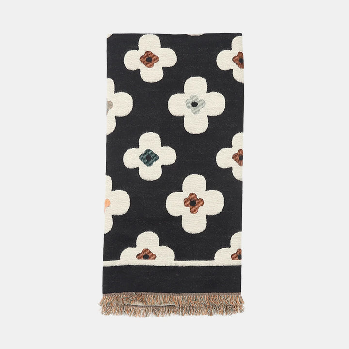 Antigone | Floral Double Sided Scarf - Black | Shut the Front Door