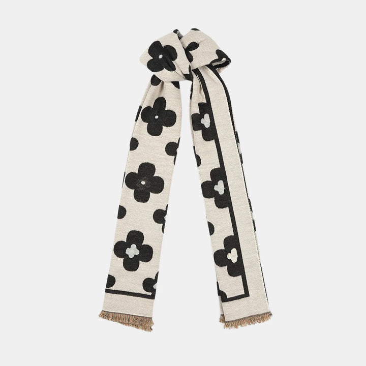 Antigone | Floral Double Sided Scarf - Black | Shut the Front Door