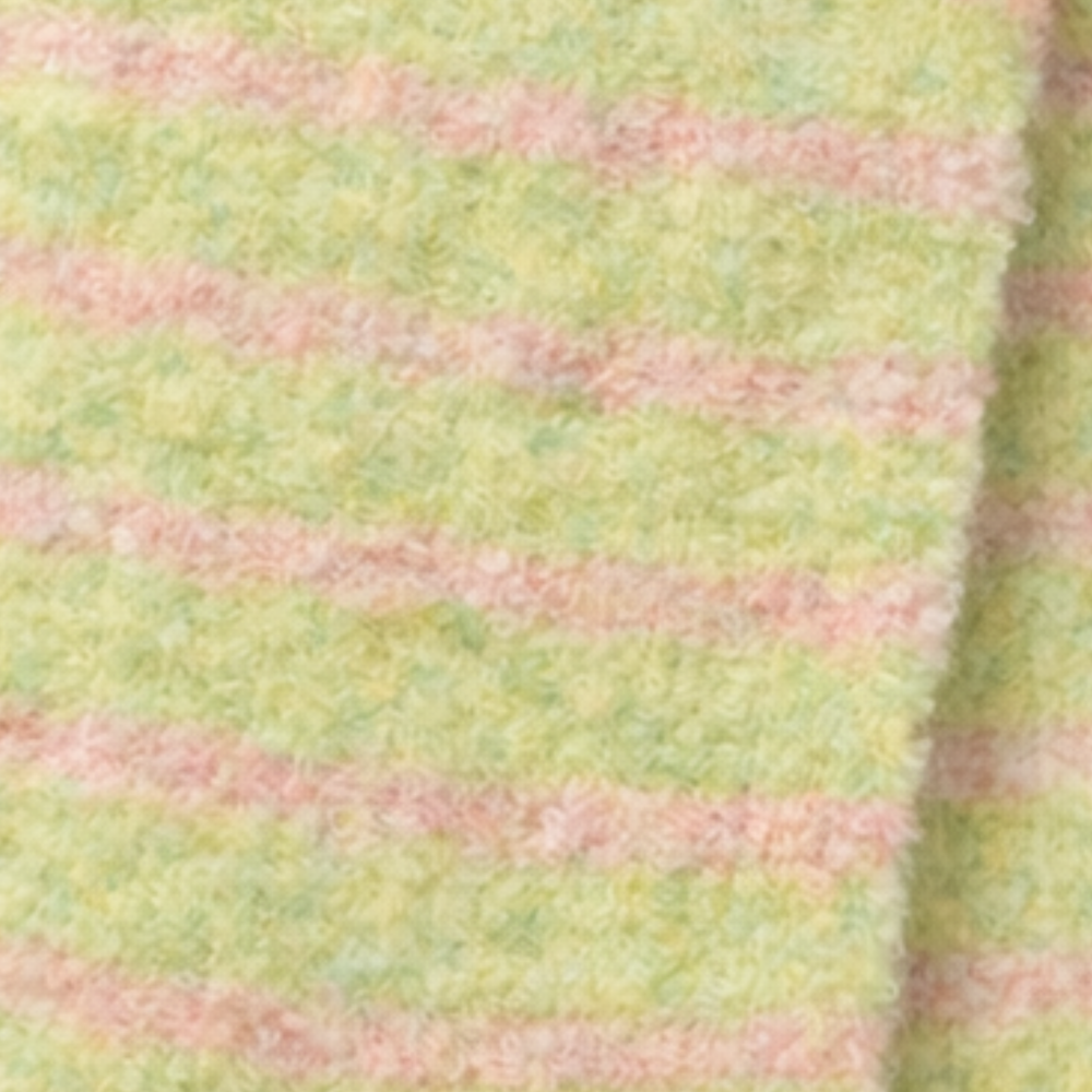 Antigone | Elyra Knitted Scarf - Pistachio Pink Stripe | Shut the Front Door