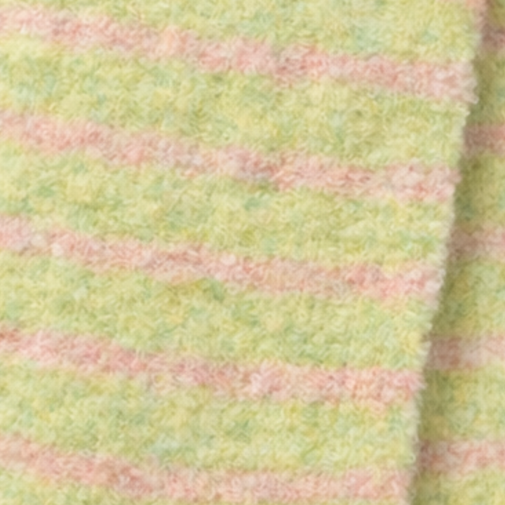 Antigone | Elyra Knitted Scarf - Pistachio Pink Stripe | Shut the Front Door