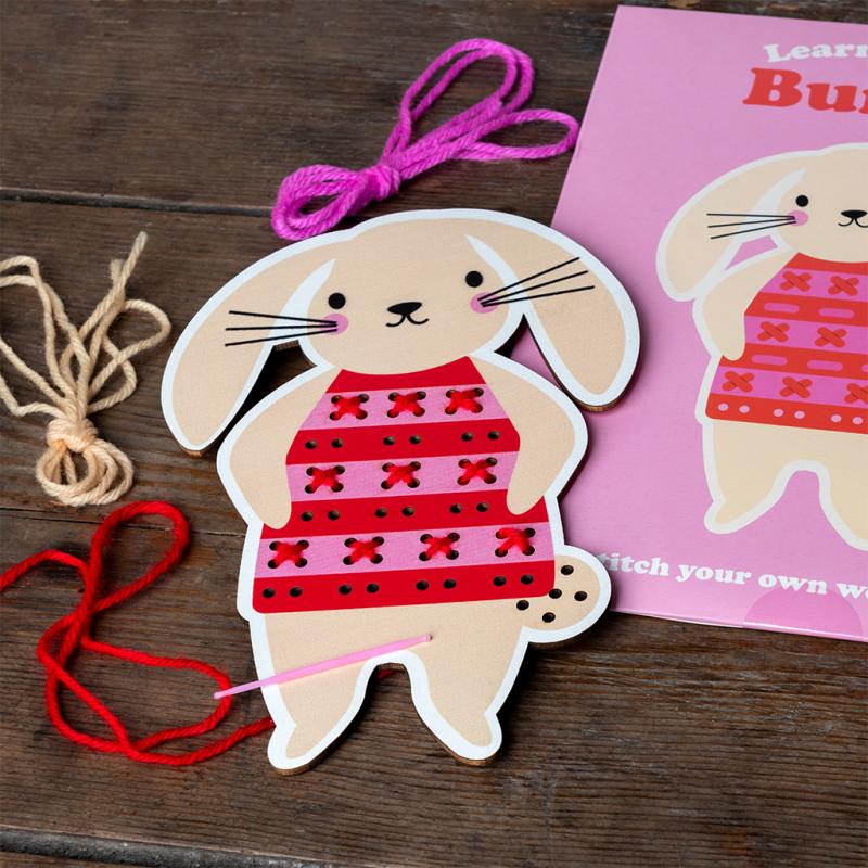 Learn to Sew Wooden Hand-Stitch Set - Bunny