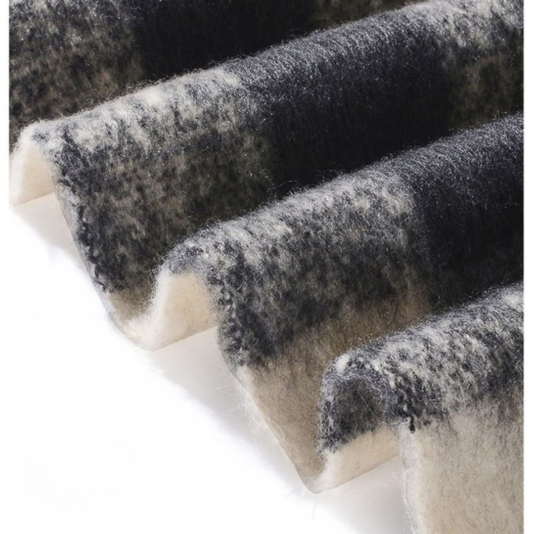 Antigone | Veira Scarf - Classic Mono Plaid | Shut the Front Door