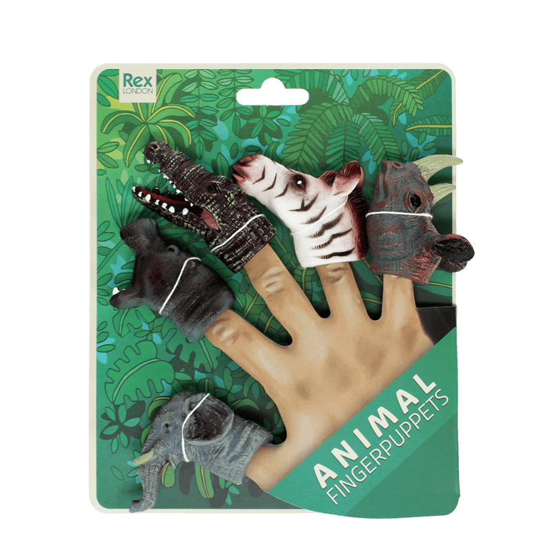 Animal Finger Puppets (set 5) - Safari