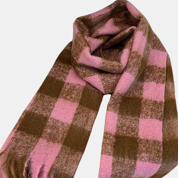 Antigone | Veira Scarf - Rosewood Blush Plaid | Shut the Front Door