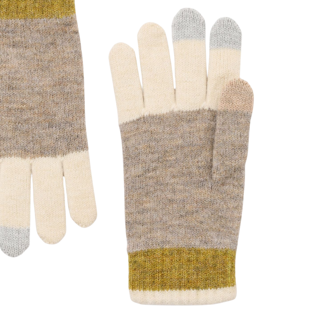 Antigone | Noemi Gloves - Olive Stripe | Shut the Front Door