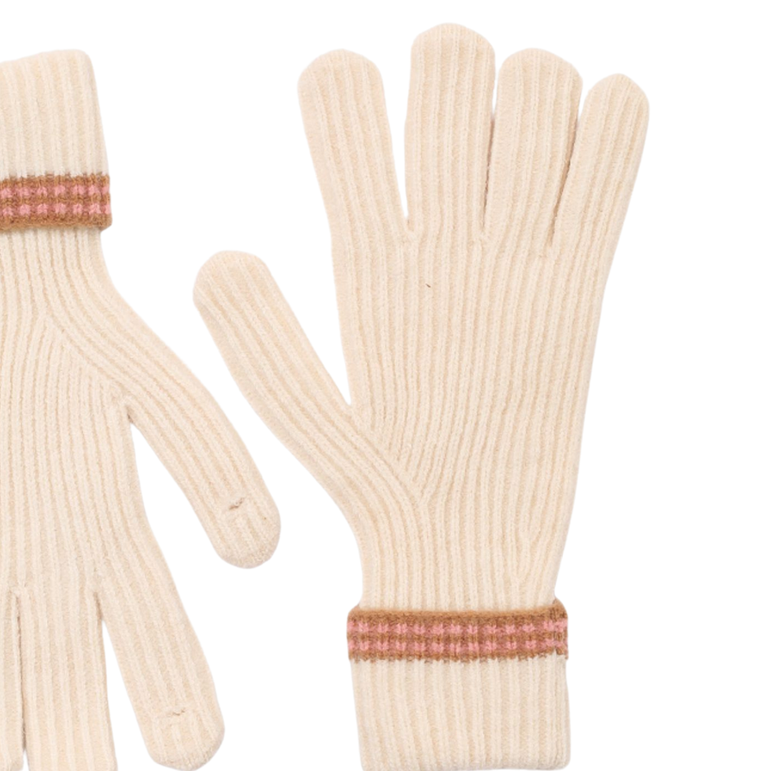 Antigone | Noemi Gloves - Ivory Stripe | Shut the Front Door
