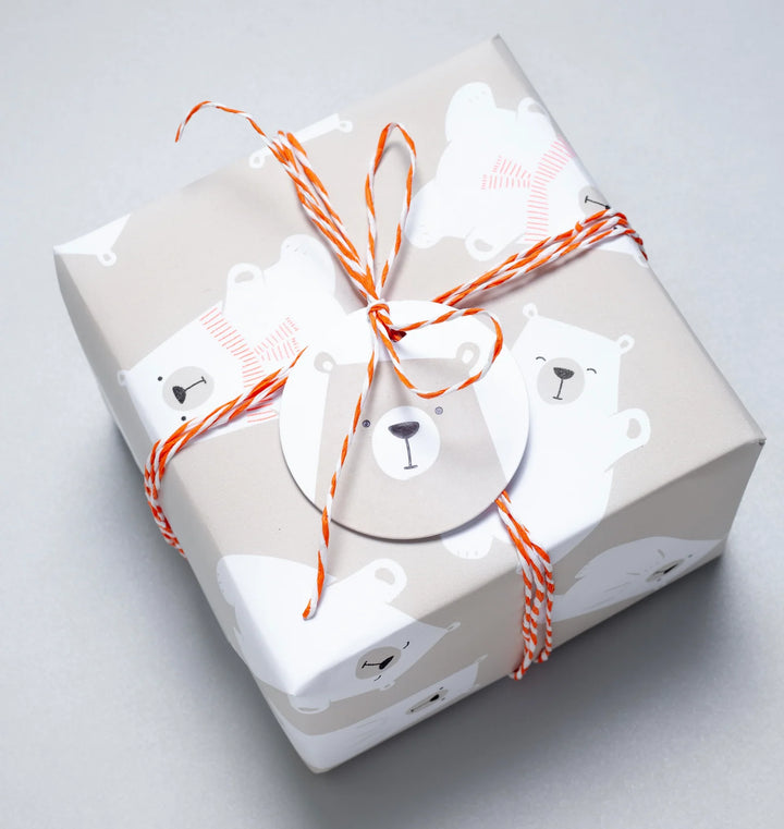 Made Paper | Twine - White/ Kraft/Orange White 3 pk | Shut the Front Door
