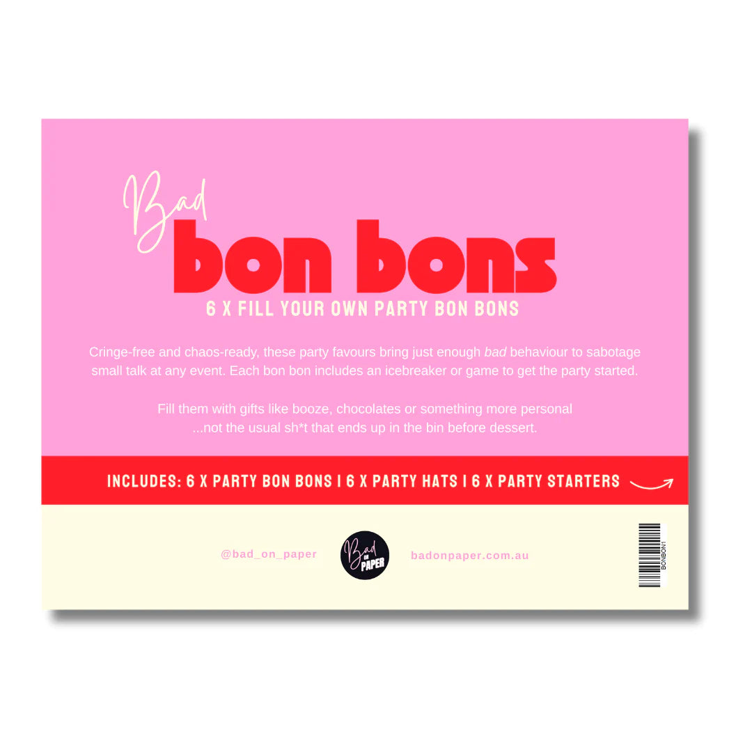 Bon Bons - Fill Your Own  - Red & Pink