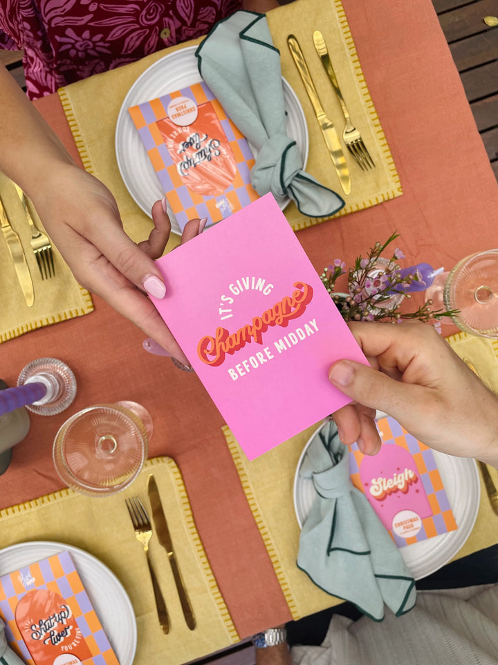 Card - It's Giving Champagne Before Midday